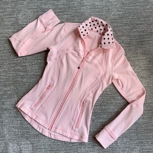 Lululemon Define jacket pink w/ polka dots size 4